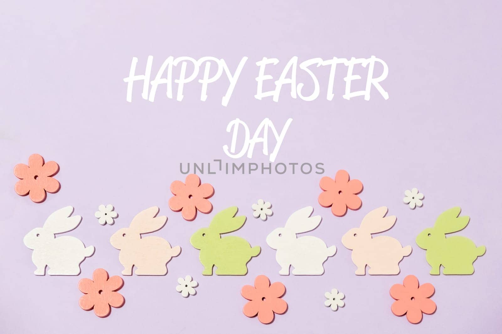 happy easter day on pink background by Alla_Morozova93