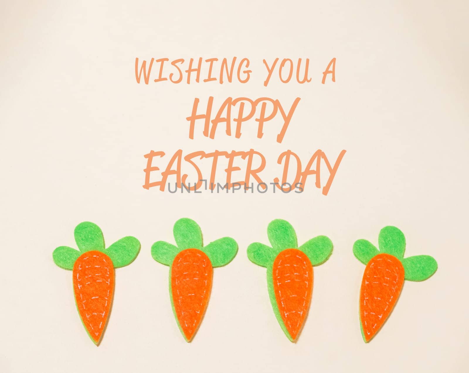 creative card for Easter on the background with carrots by Alla_Morozova93
