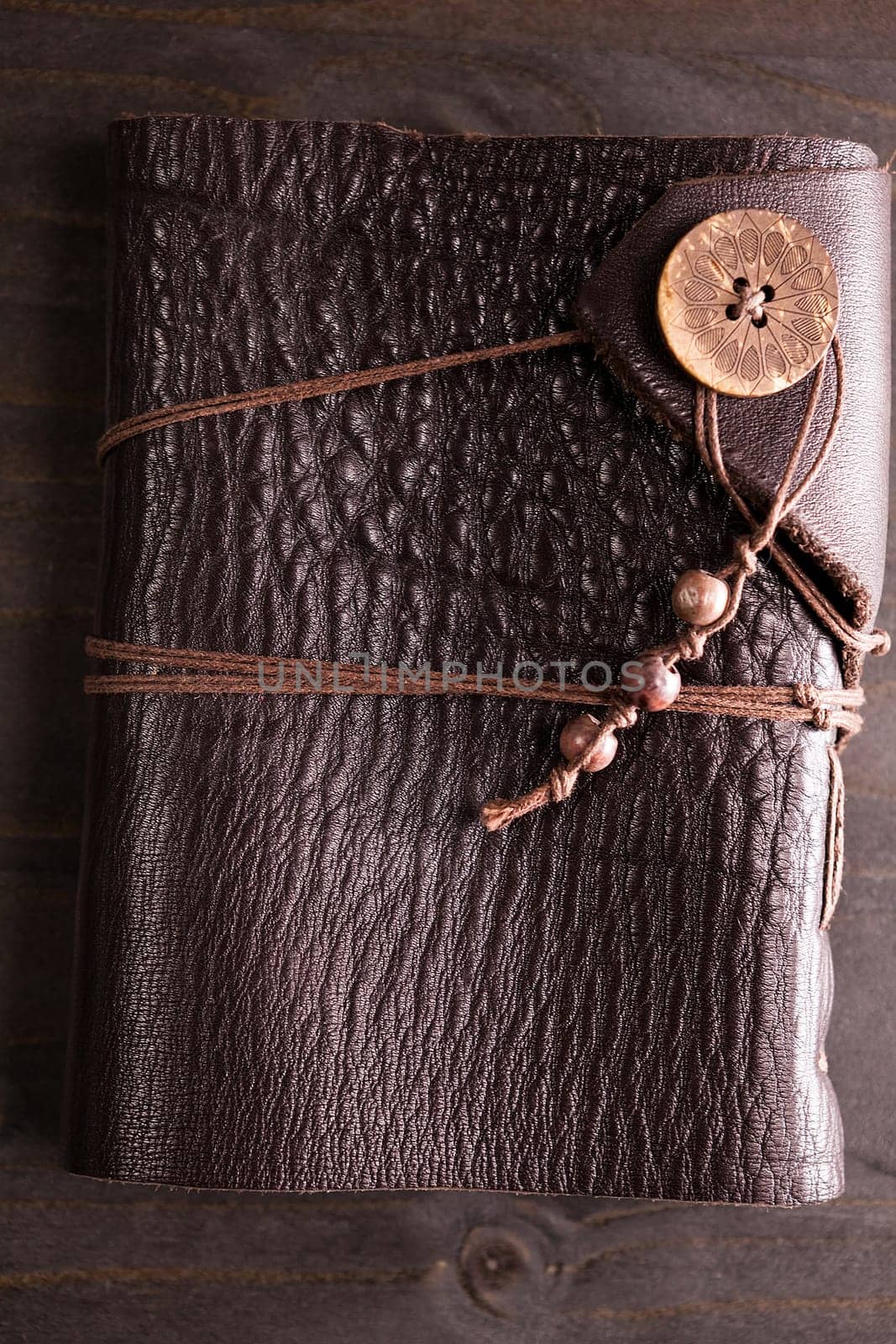 Vintage notebook with leather cover by DCStudio