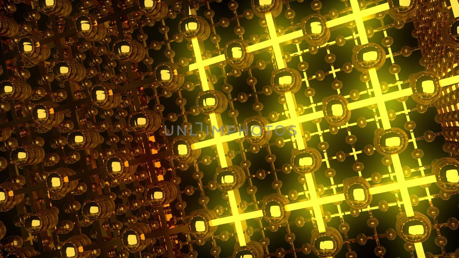Gold lattice futuristic composition by nolimit046