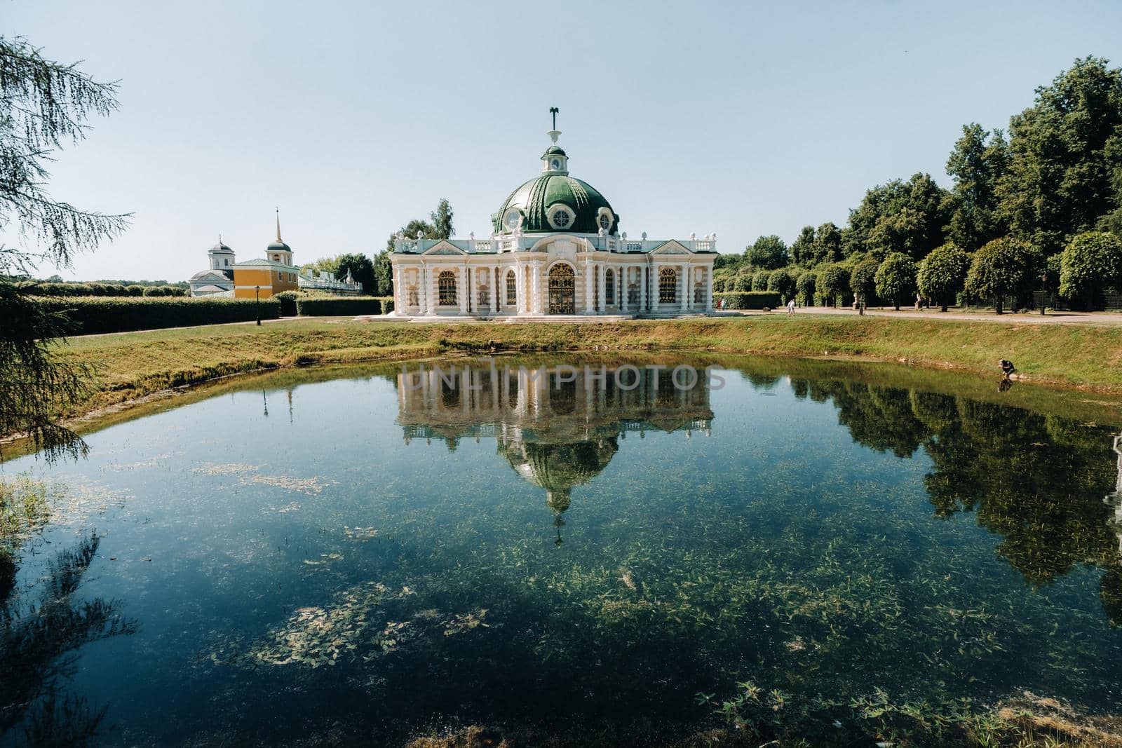 Kuskovo manor in Moscow, Russia. Kuskovo manor is a unique monument of the XVIII century, a Summer residence in Moscow.