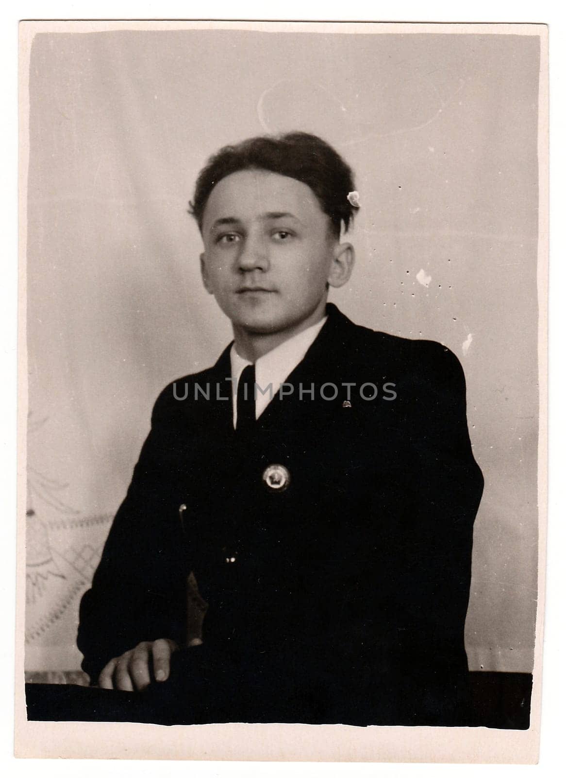 Vintage portrait of a young man by roman_nerud