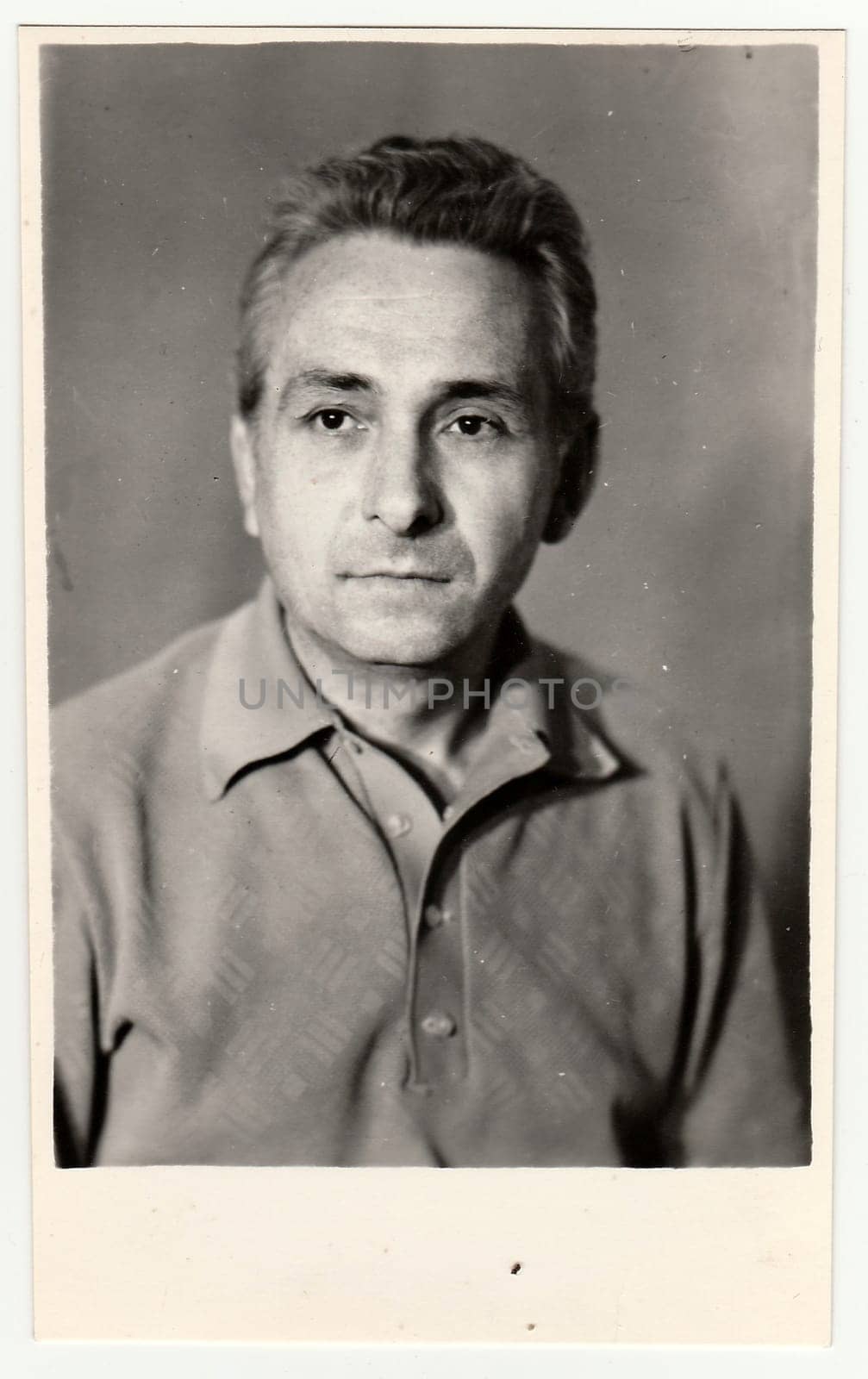 Vintage portrait photo shows a mature man. by roman_nerud