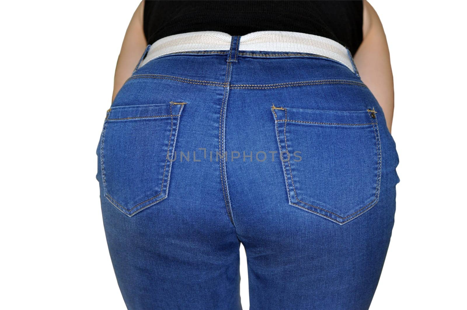 Sexy ass in jeans, sexy clothes ass in pants. Sexy woman wearing of jean pants from back. Woman wearing of jean pants from back. by AliaksaB