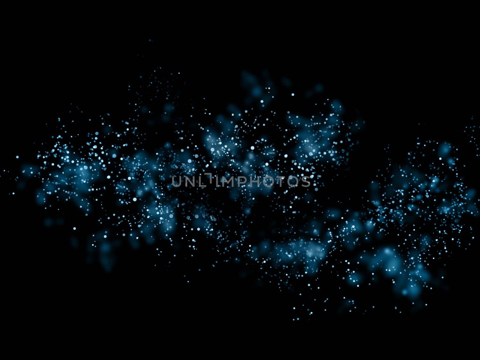 Abstract Blue bokeh background by samunella