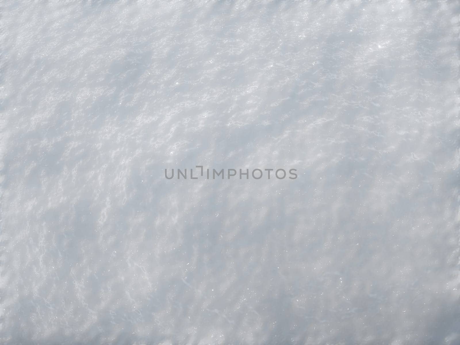 Top view background of fresh snow texture background 3D rendering.