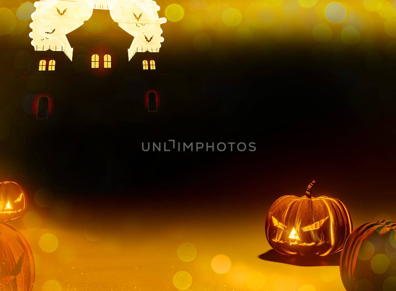 Happy Halloween pumpkin head jack o'lantern 3d by samunella