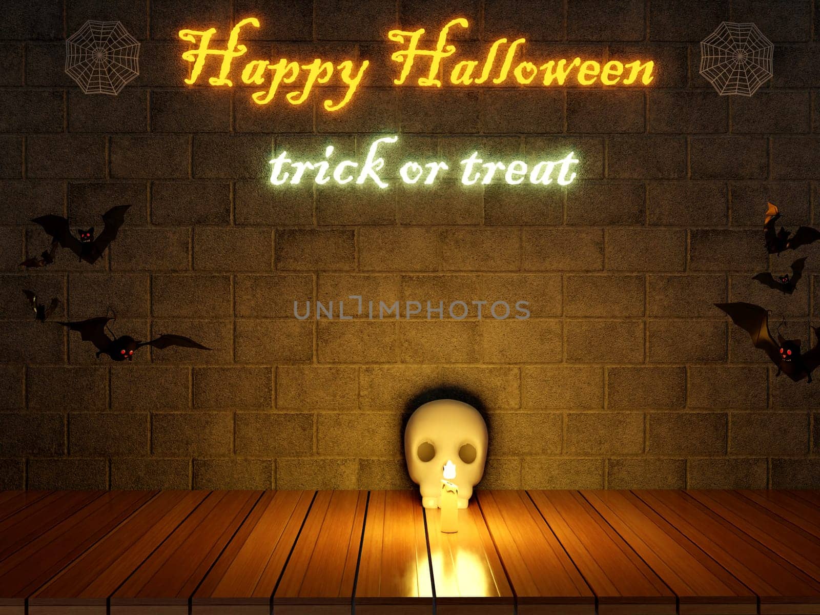 Happy Halloween 3d rendering . by samunella