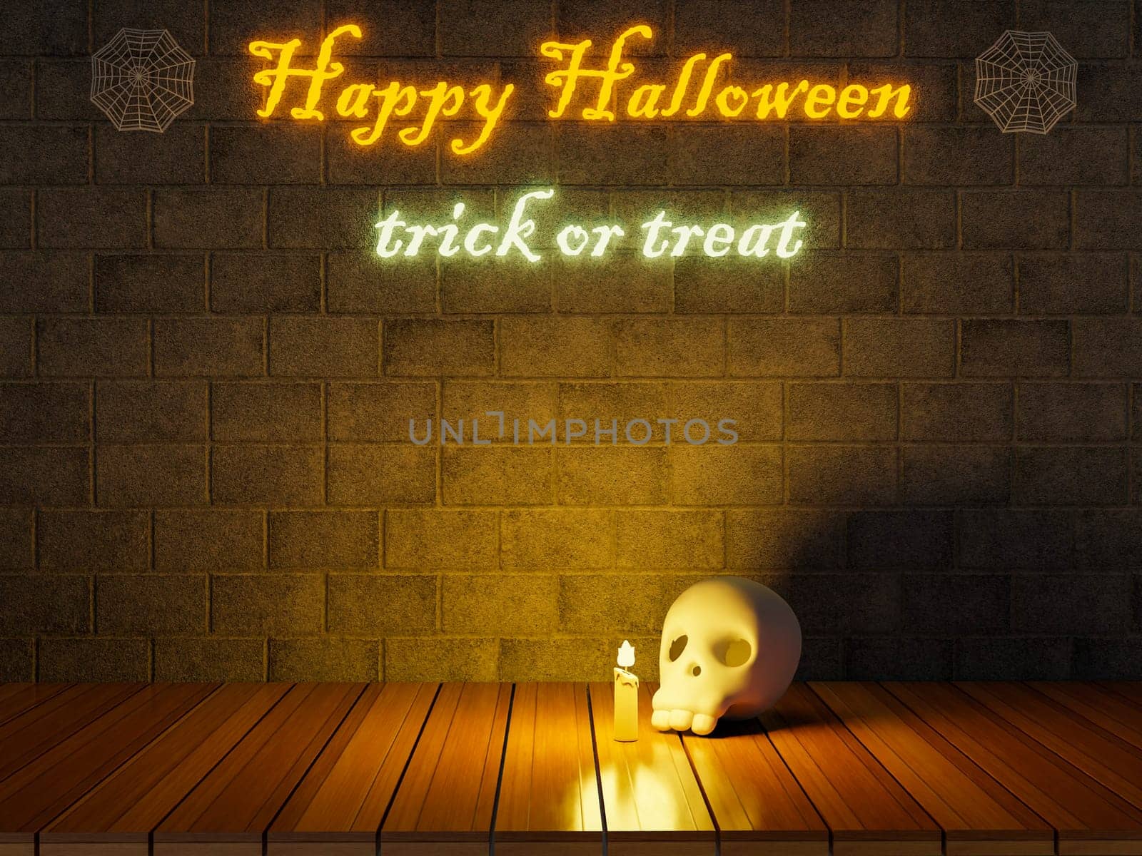 Happy Halloween 3d rendering . by samunella