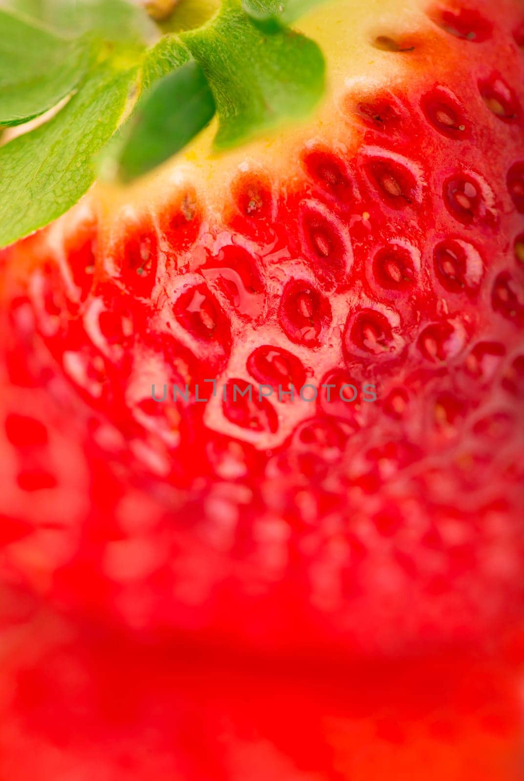 Close-up texture of strawberry, macro image background by aprilphoto