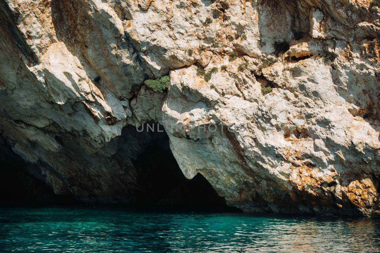 Poseidon s Face near the Porto Vromi beach - Zakynthos Island - Greece.
