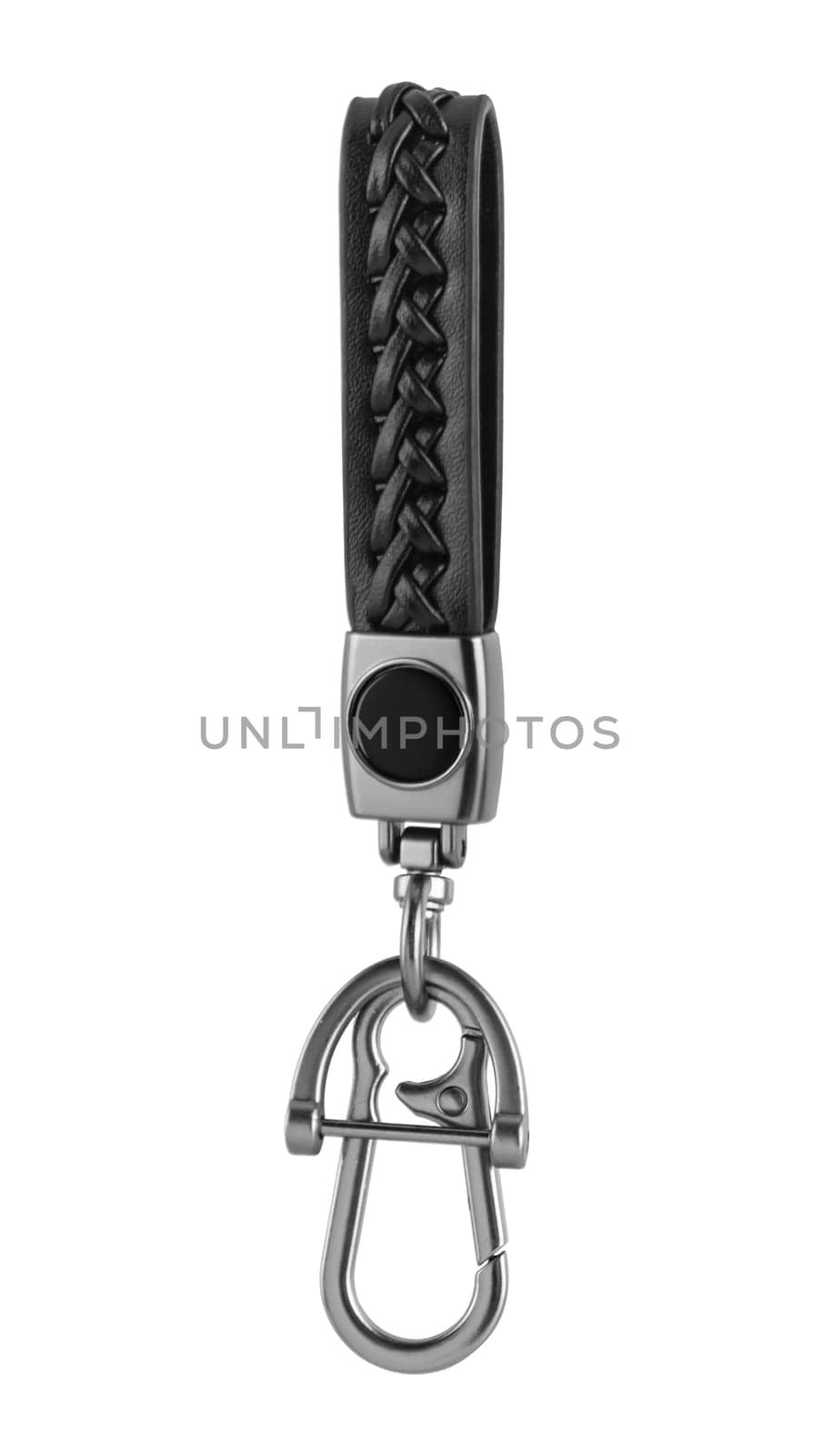 keychain with carabiner, for keys, white background in insulation by A_A