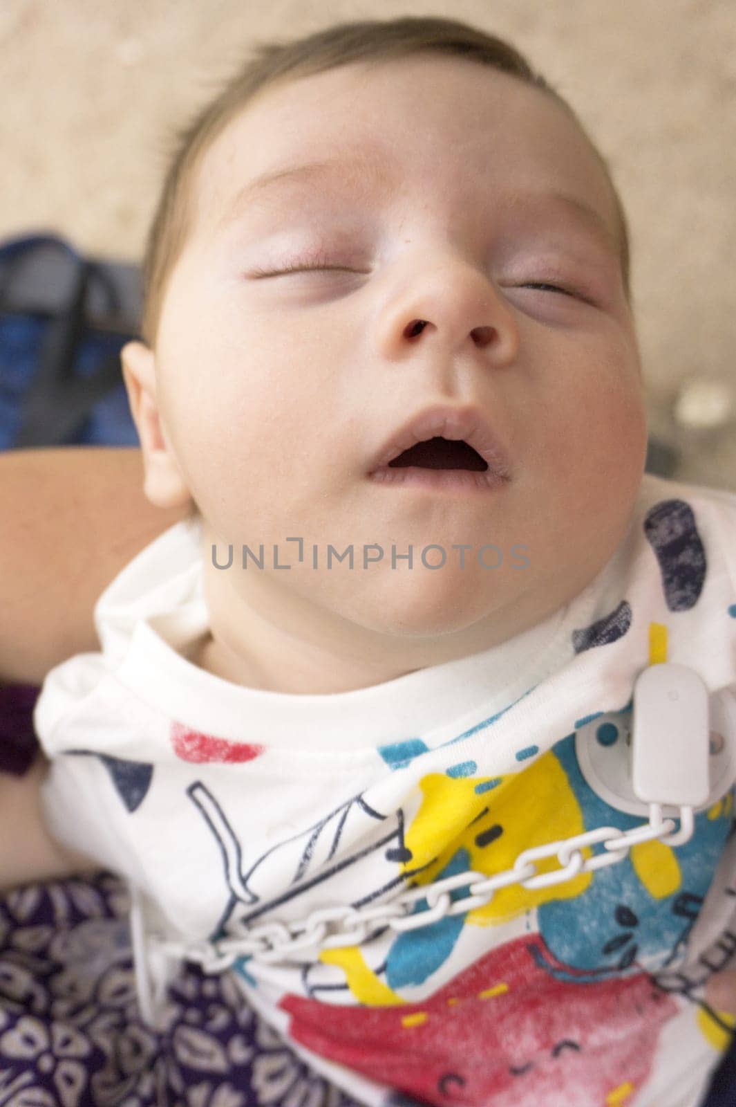 Portrait of baby boy two months old