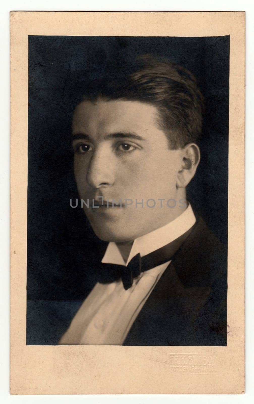 Vintage photo of a young man. by roman_nerud