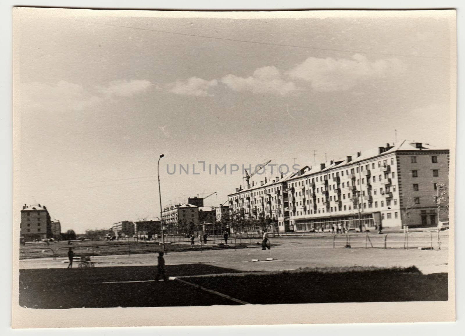 Vintage photo shows blocks of flats in USSR. by roman_nerud