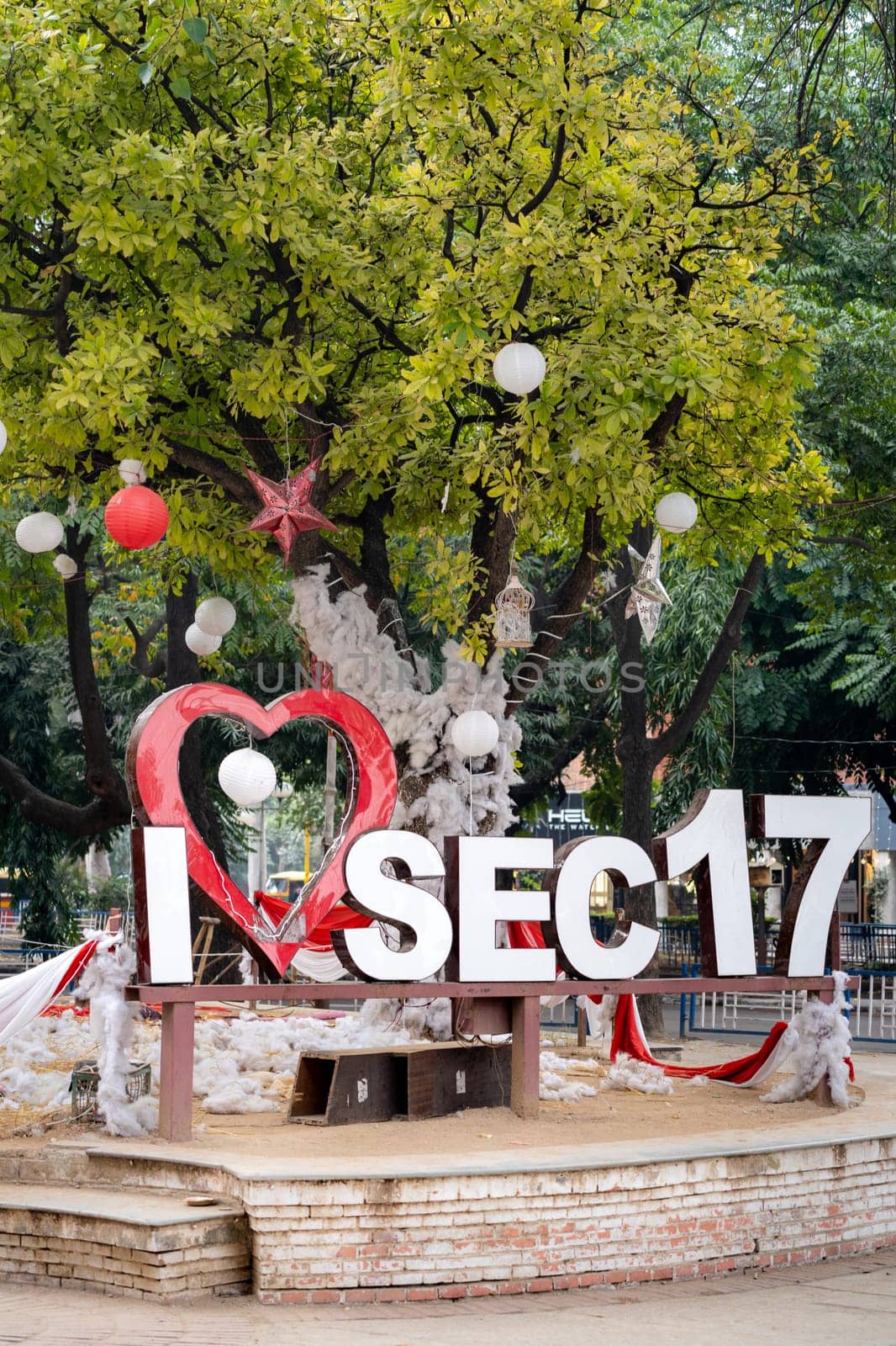 sector 17 sign at the famous landmark shopping district area in the beautiful city of chandigarh home to most brands and food places by Shalinimathur