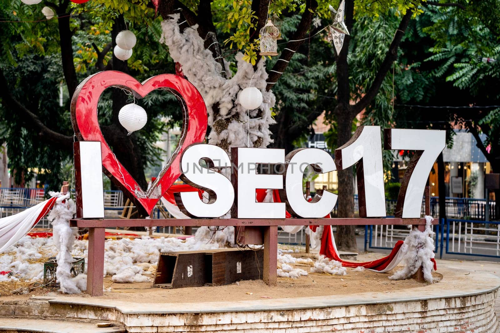 sector 17 sign at the famous landmark shopping district area in the beautiful city of chandigarh home to most brands and food places by Shalinimathur