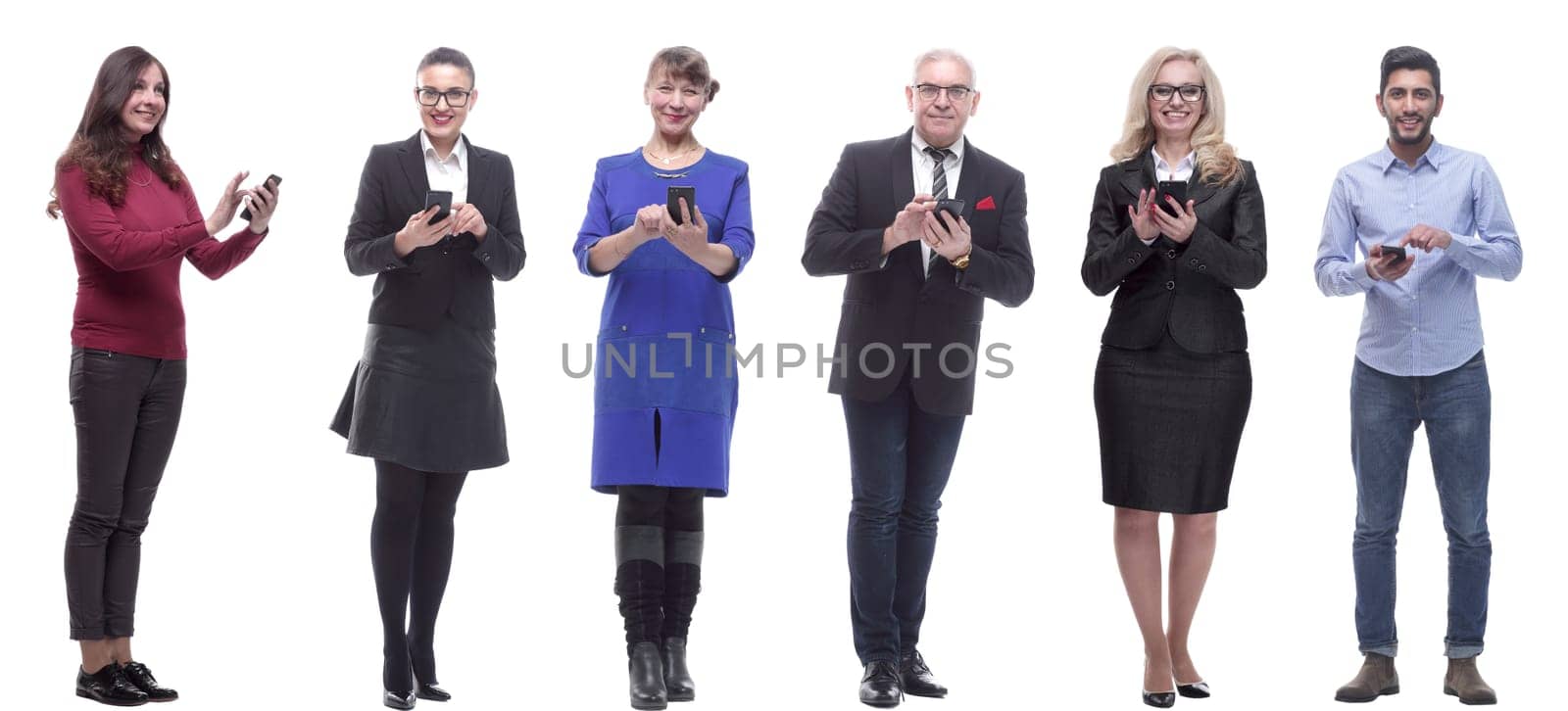 group of people holding phone in hand and looking at camera by asdf