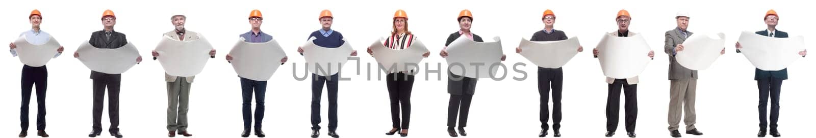 full-length. business man with a megaphone. isolated on a white background.