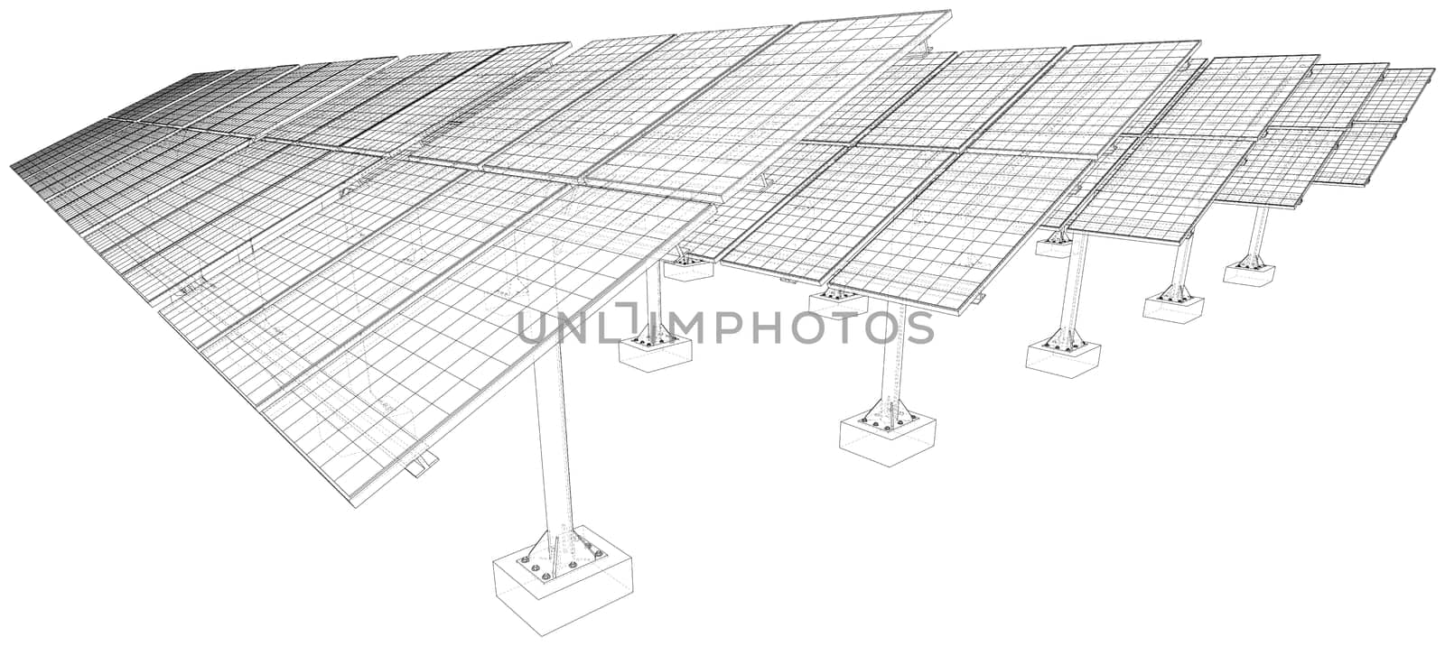 Solar Panel Field by cherezoff