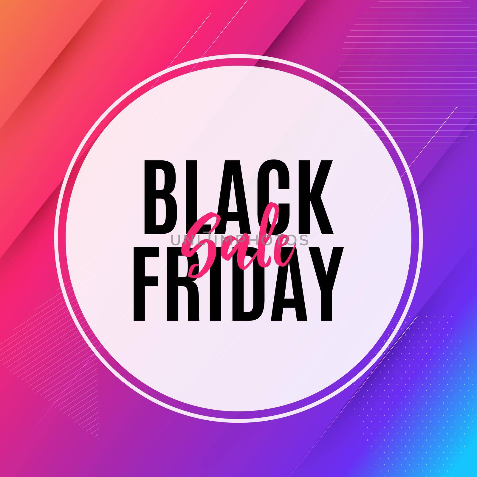 Black Friday Sale Banner Template. Vector Illustration EPS10