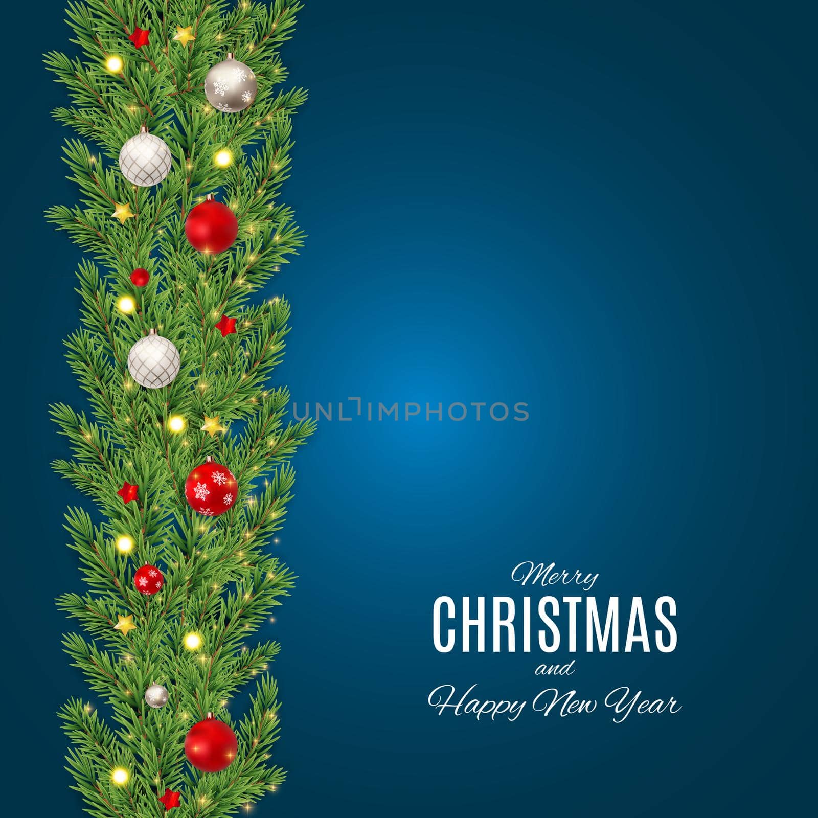 Merry Christmas and Happy New Year posters. Vector illustration. EPS10