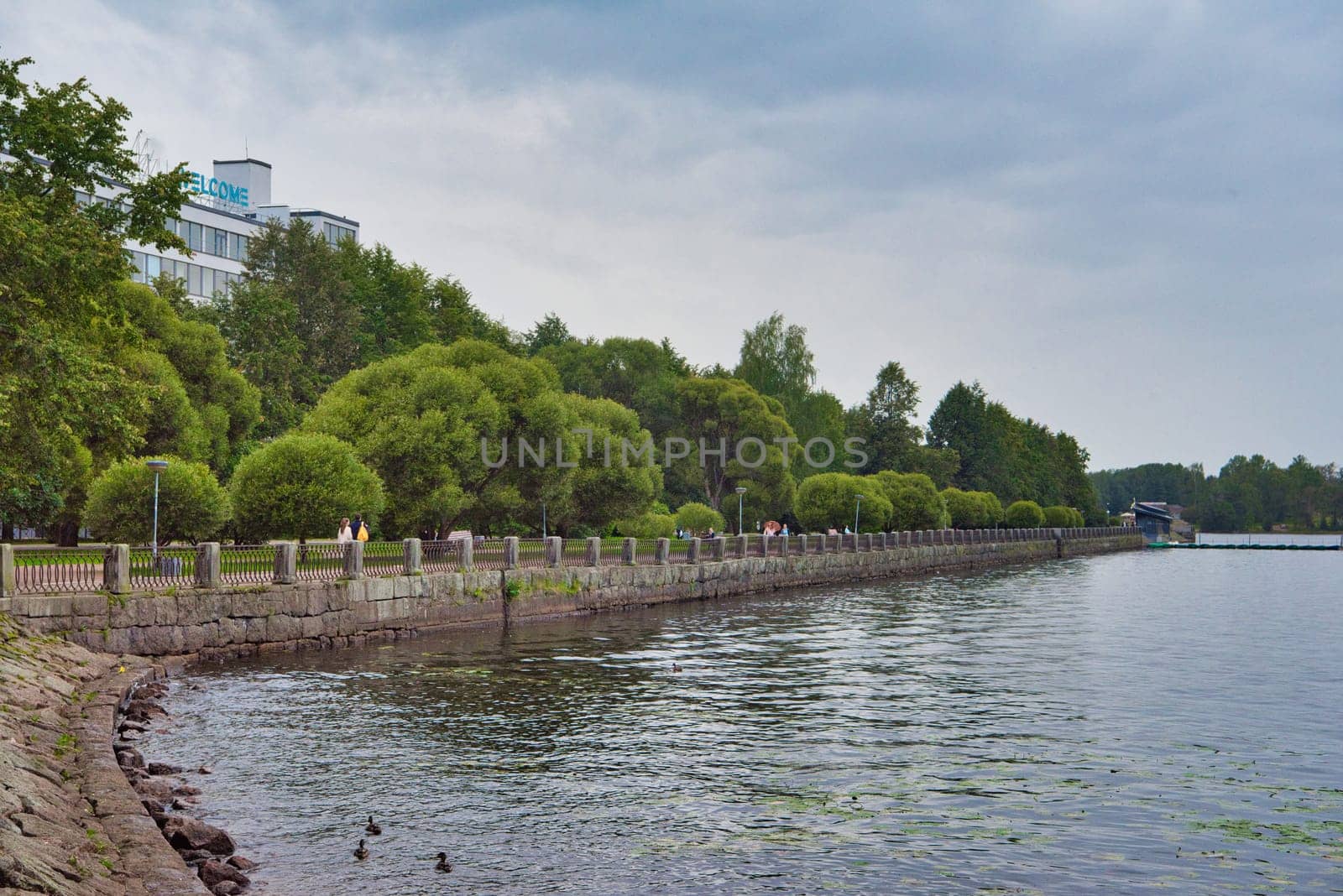 Bay in the center of Vyborg, Russia by Eagle2308