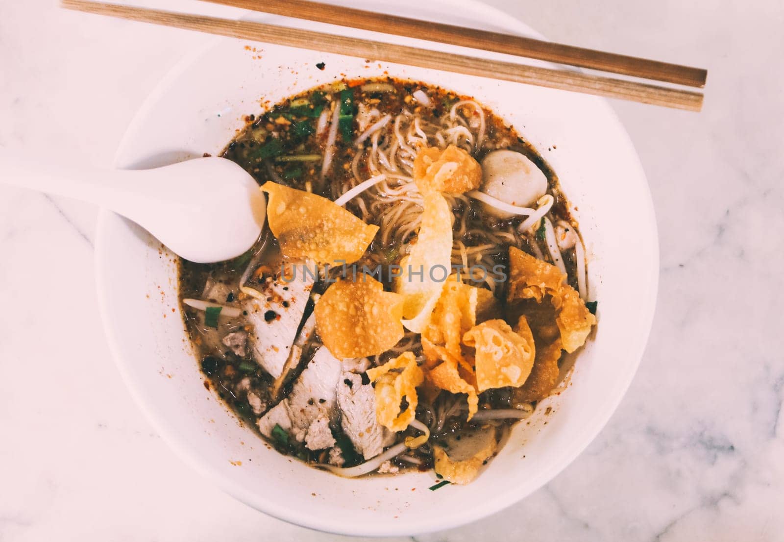 Thai style noodle blood soup,boat noodle,delicious dish,famous Thai noodle soup. Thai style noodle blood soup,boat noodle,delicious dish,famous Thai noodle soup.