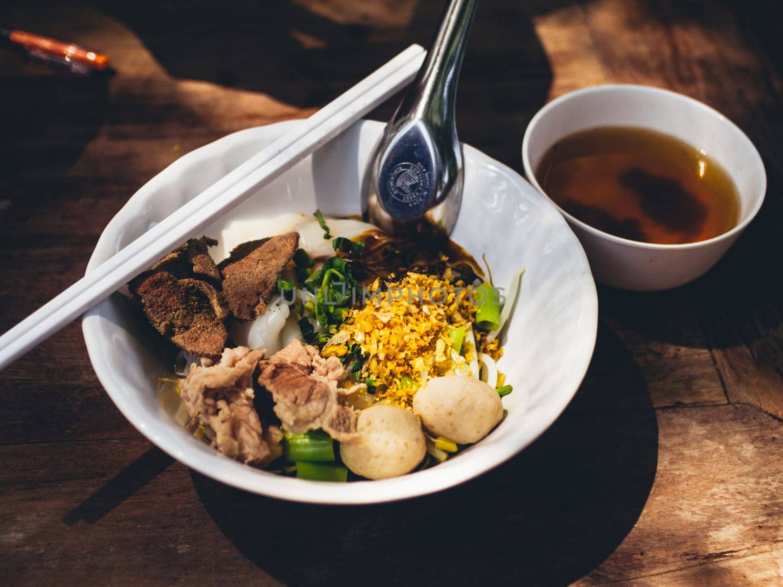 Thai style noodle blood soup,boat noodle,delicious dish,famous Thai noodle soup. Thai style noodle blood soup,boat noodle,delicious dish,famous Thai noodle soup.
