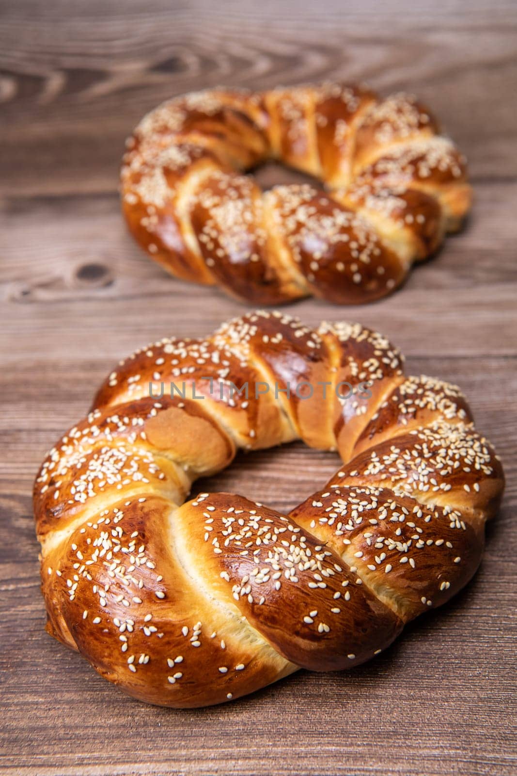 Sesame Milk Bread in a Crown, High quality photo