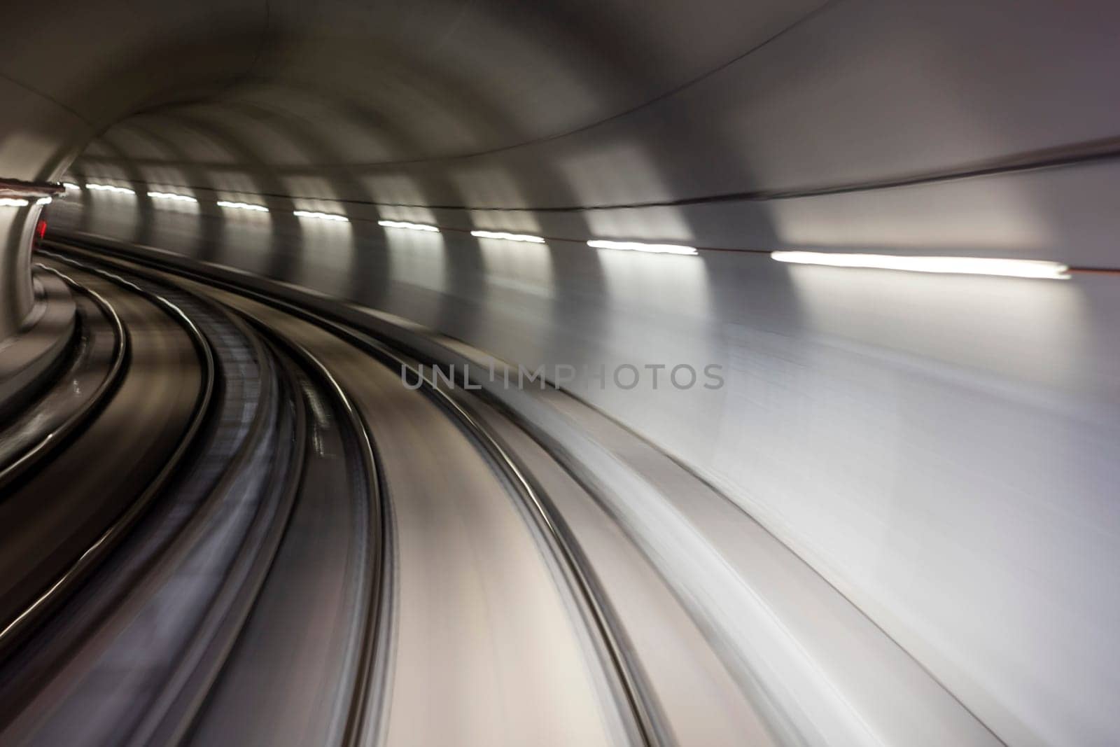 Real tunnel with high speed. High quality photo