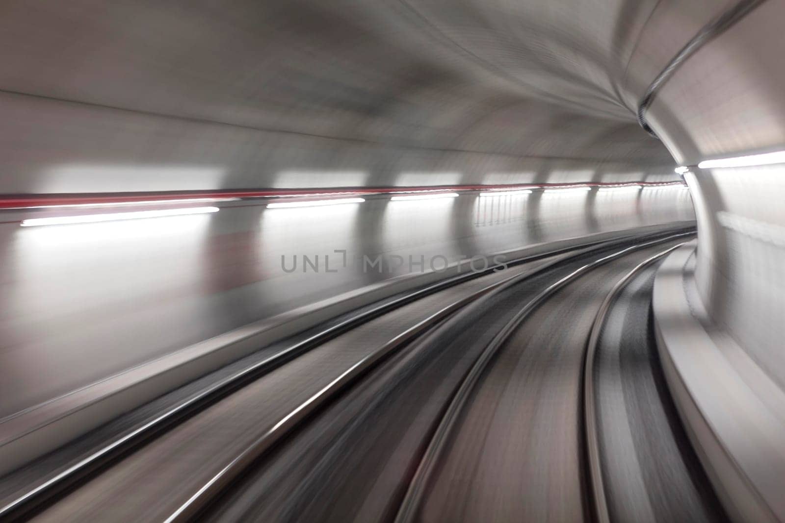 Real tunnel with high speed. High quality photo