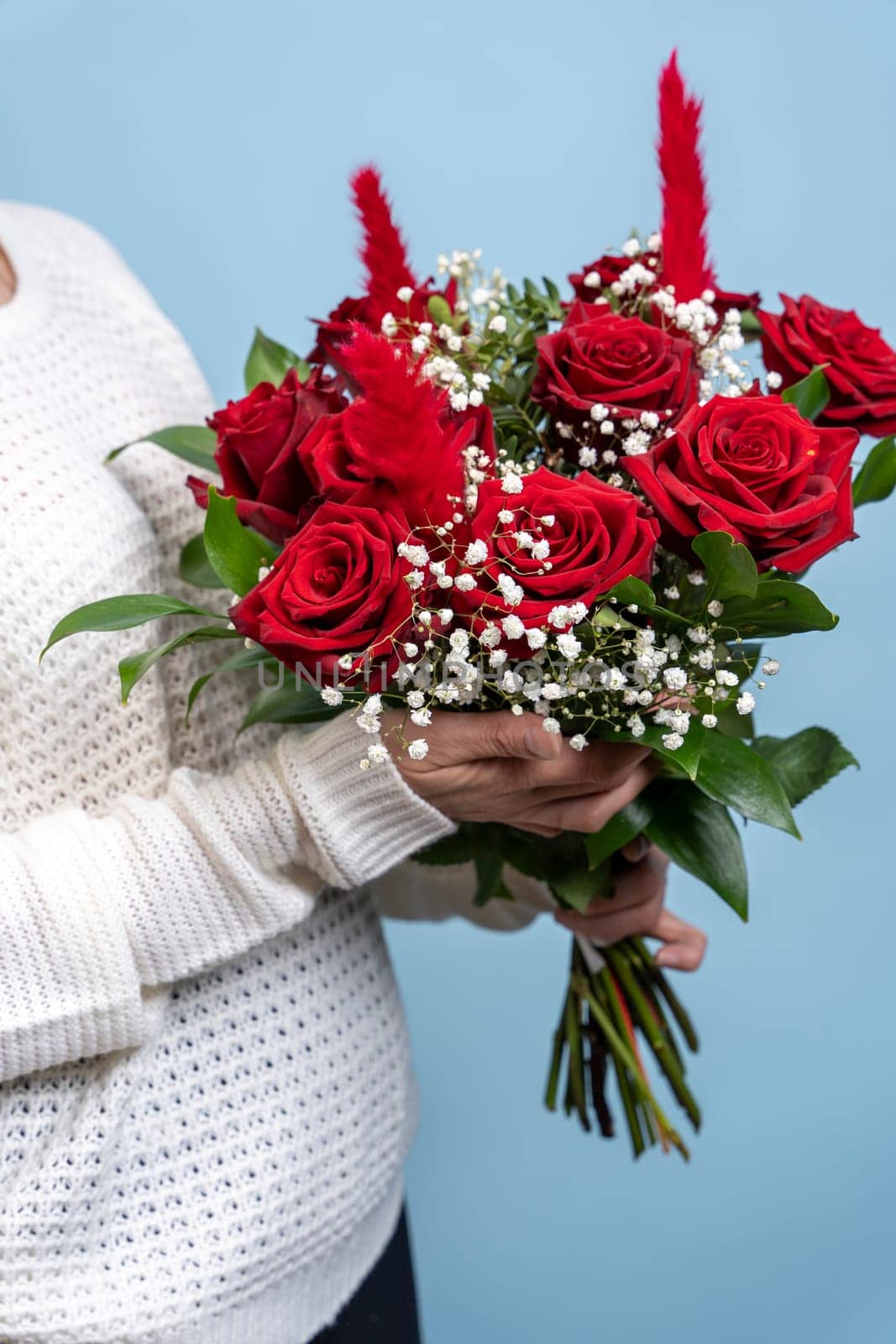 beautiful bouquet of fresh red roses. Congratulations on Mother's Day by audiznam2609