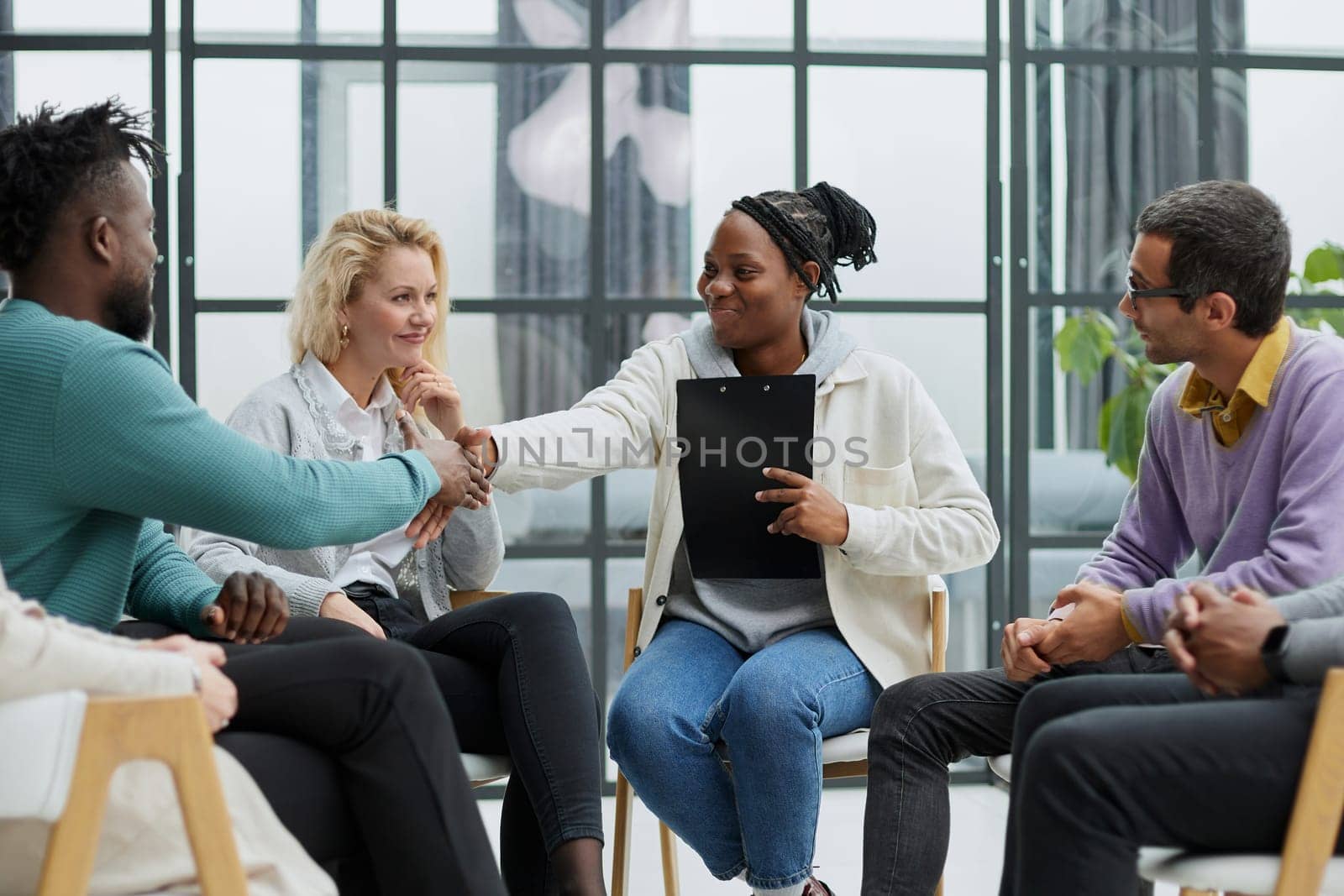 people sitting in business seminar room in hotel business