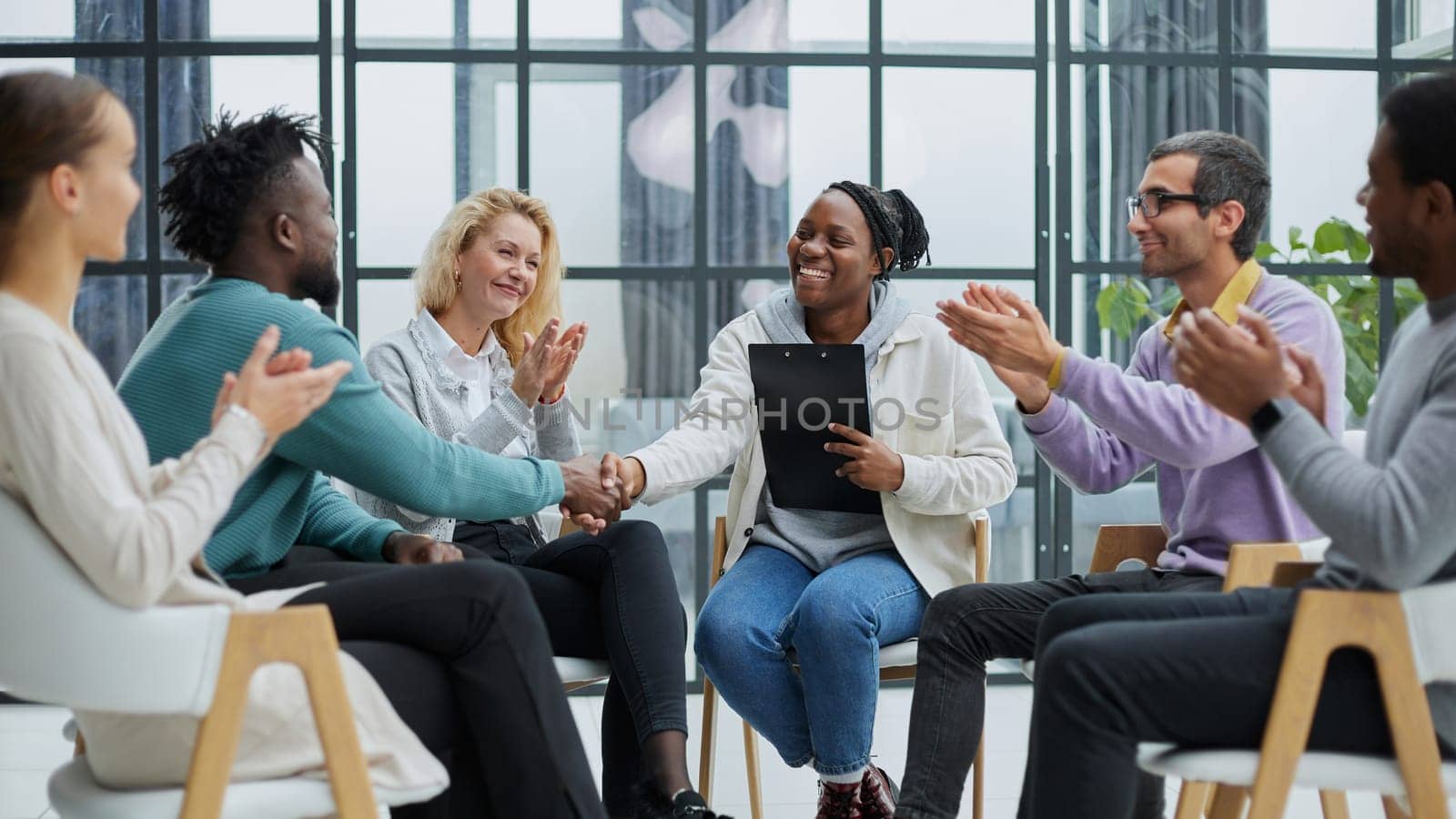professionals having training class in the office.