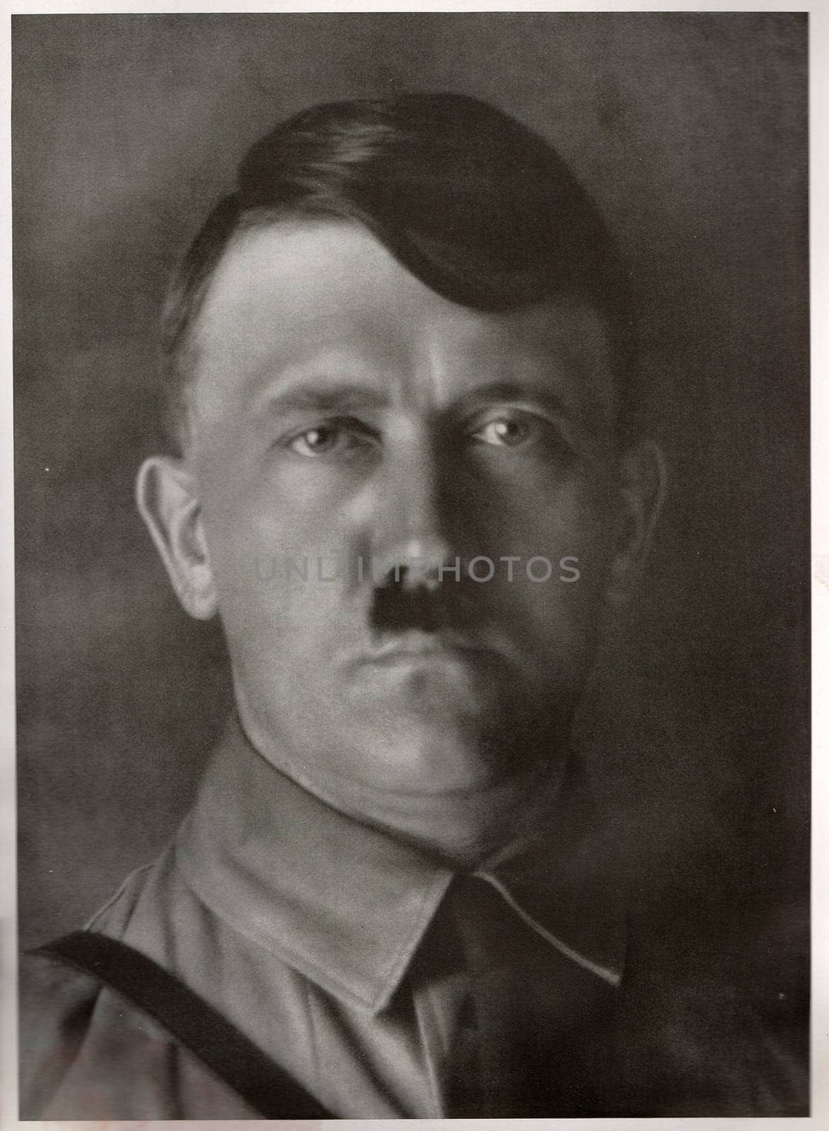 Studio portrait of Adolf Hitler, leader of nazi Germany. Reproduction of antique photo. by roman_nerud