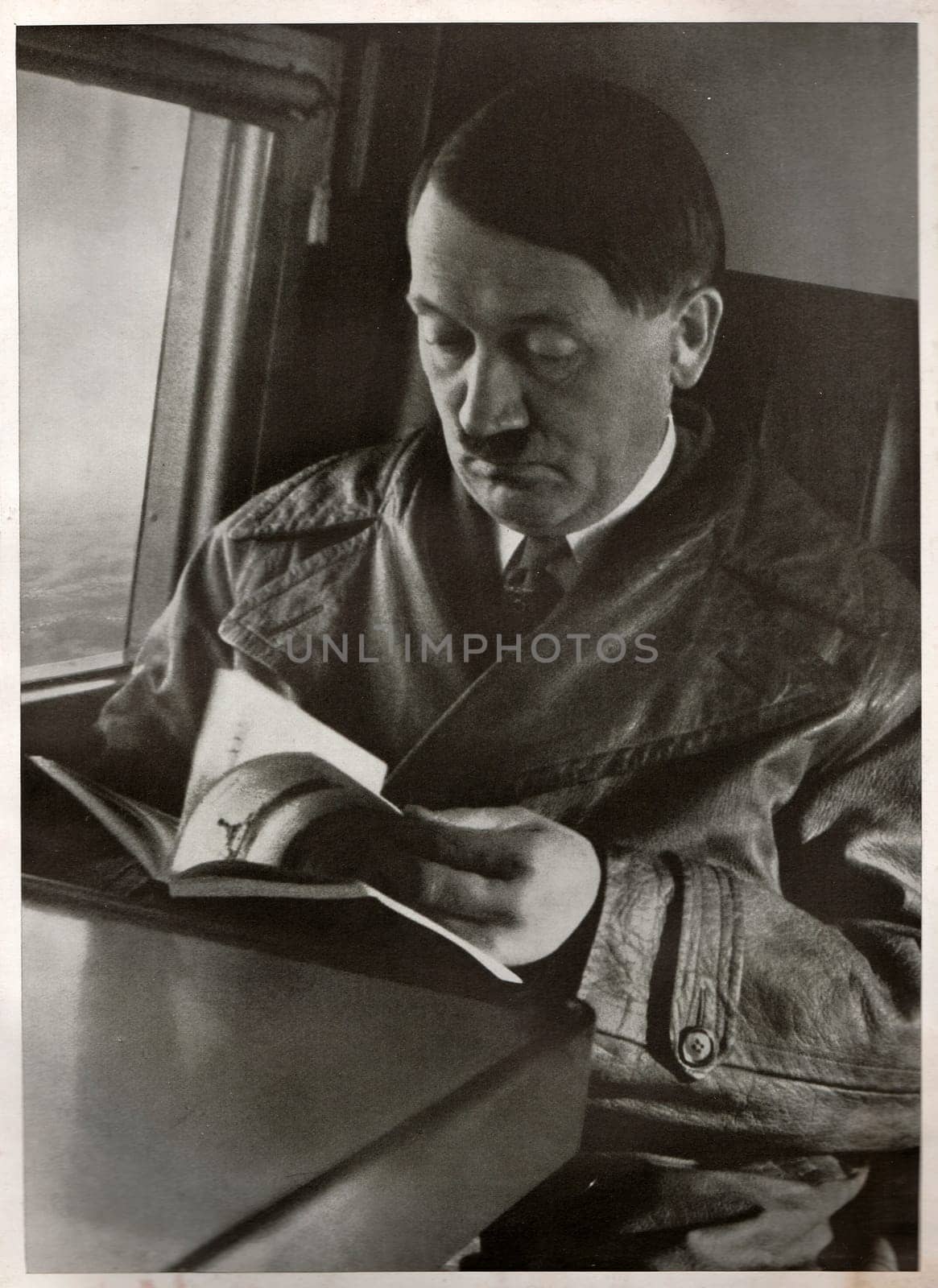 Adolf Hitler becomes "FÃ¼hrer und Reichskanzler" (â leader and chancellorâ ), leader of nazi Germany. Reproduction of antique photo. by roman_nerud