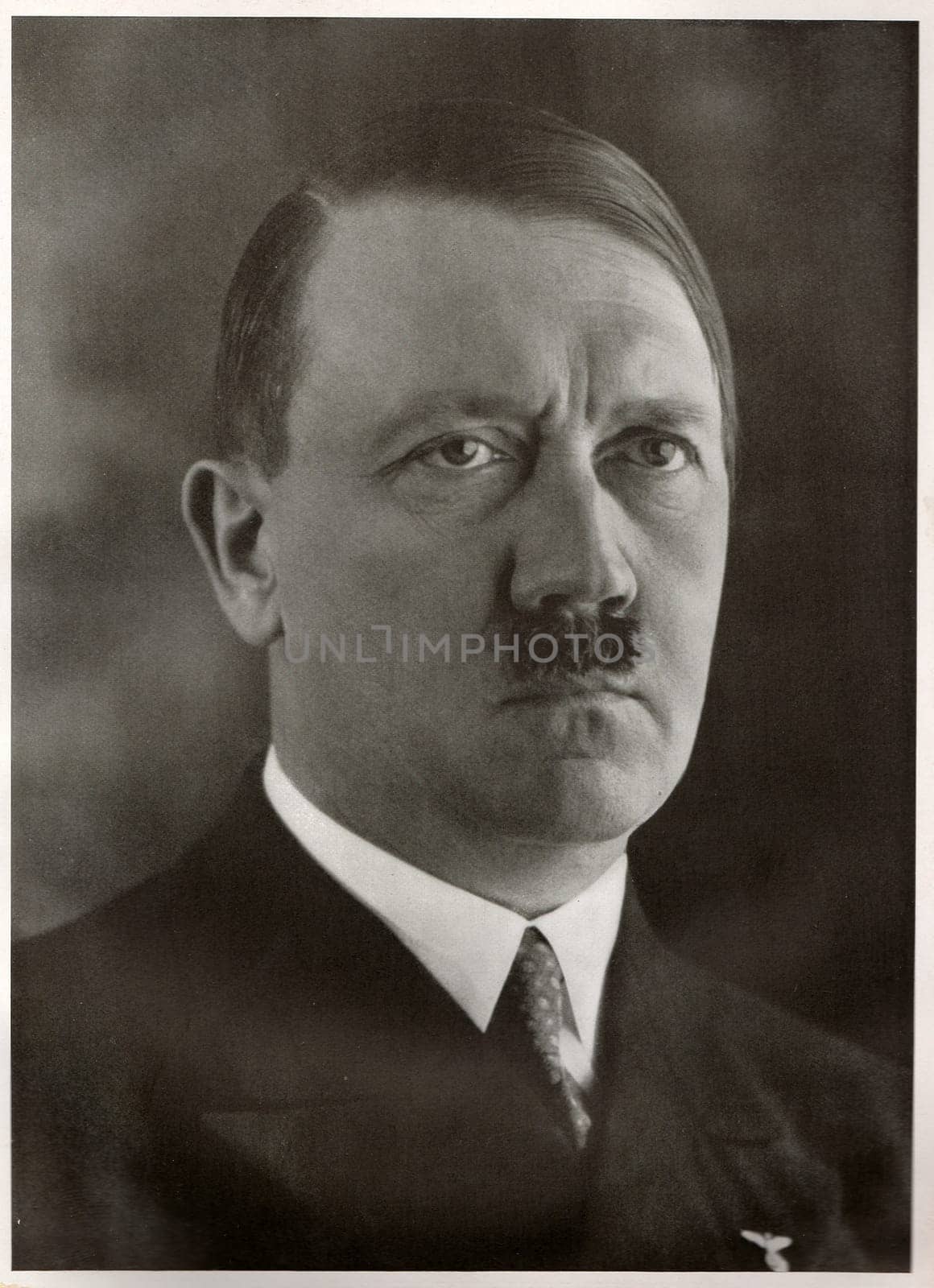 Studio portrait of Adolf Hitler, leader of nazi Germany. Reproduction of antique photo. by roman_nerud