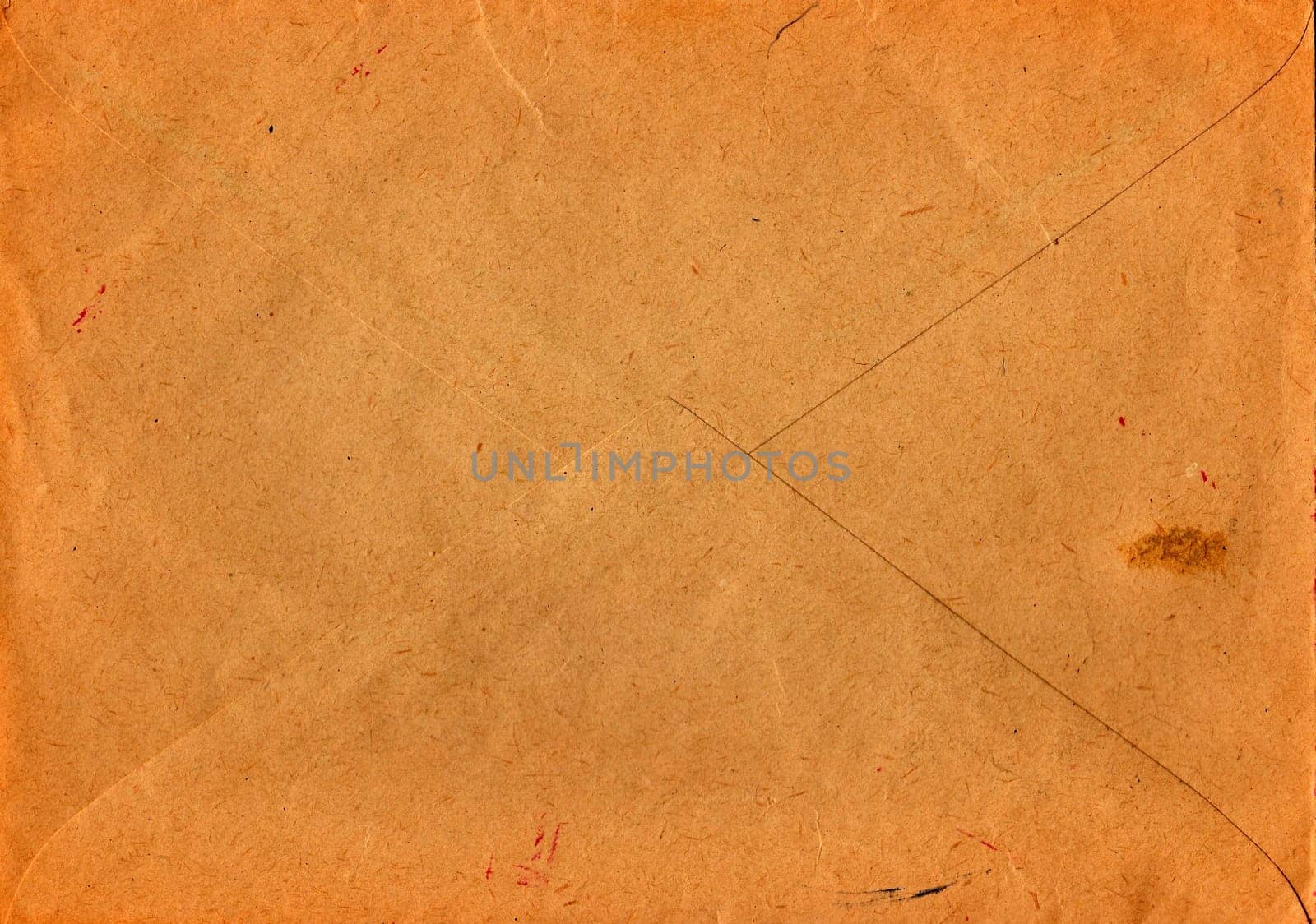 Back of an old used envelope. Rich stain and paper details. Can be used as background. by roman_nerud