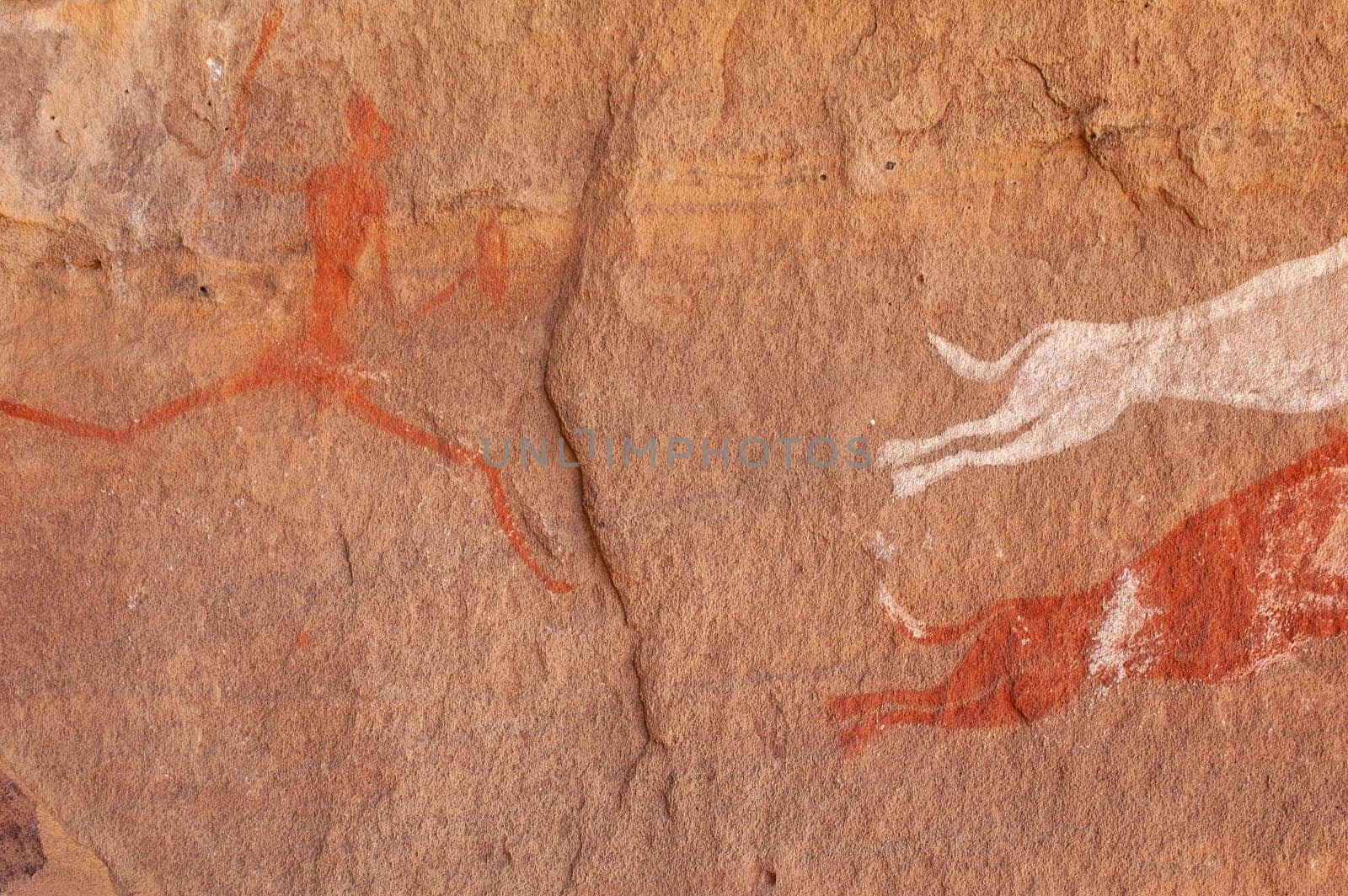 Prehistoric Petroglyphs - Rock Art - Akakus (Acacus) Mountains, Sahara, Libya