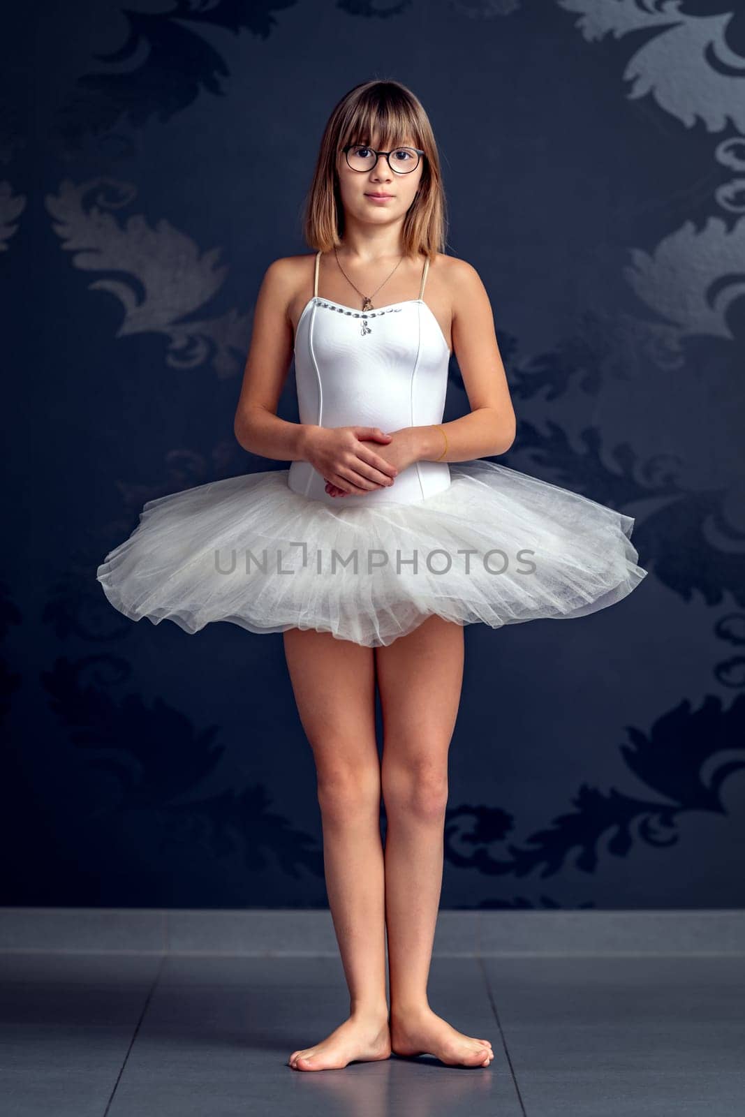 portrait of a young ballerina girl.