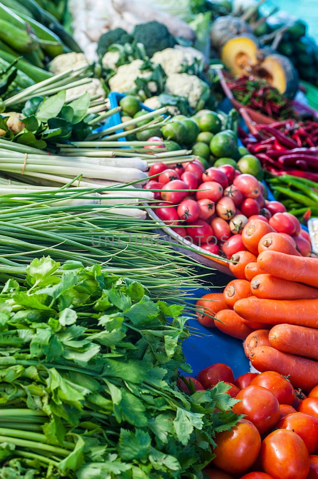 Vegetables market in Phuket, Thailand, Asia