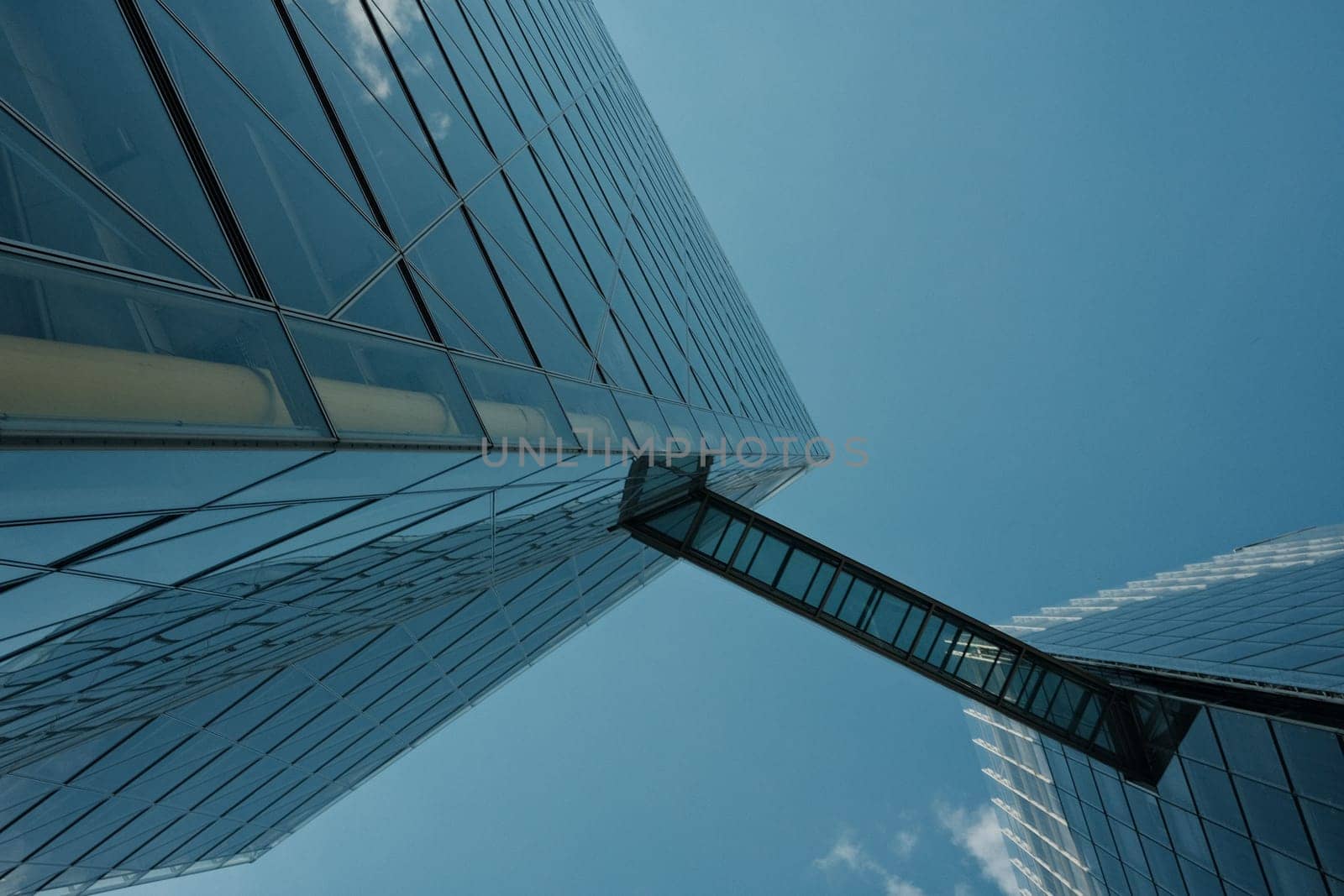 LVM glass skyscrapers with skybridge at the head office of the LVM insurance company in Muenster