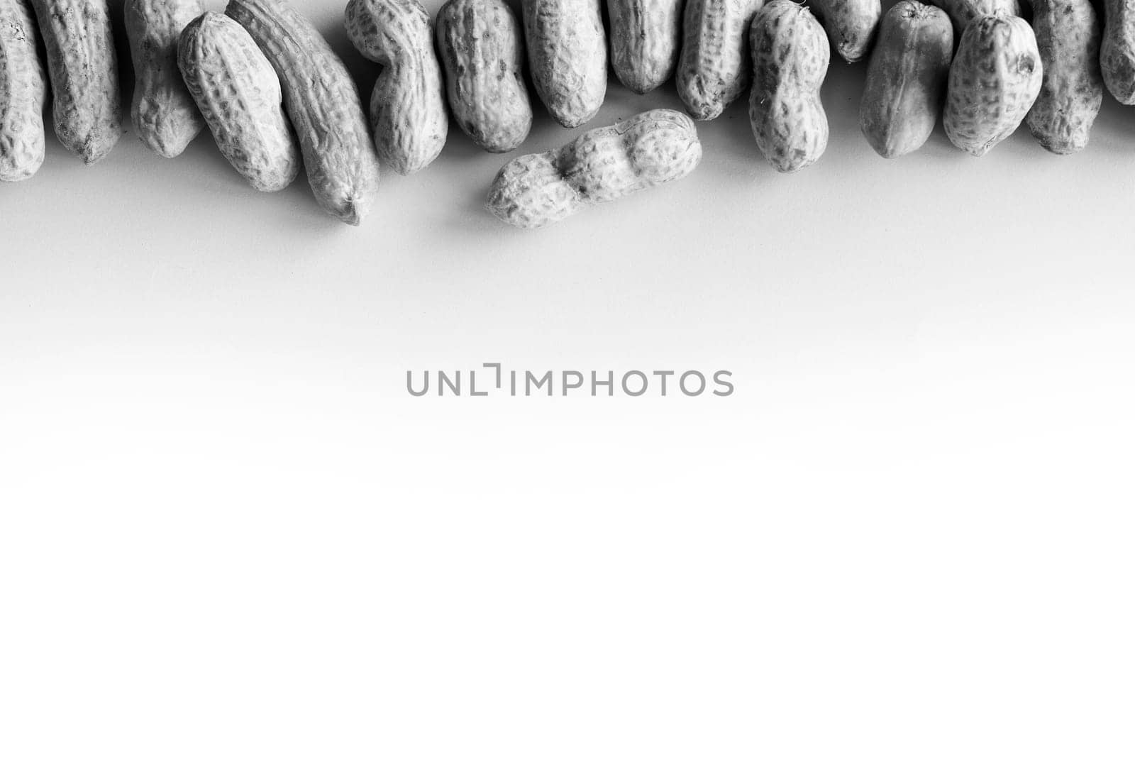 Copy space and the boiled peanuts by Satakorn