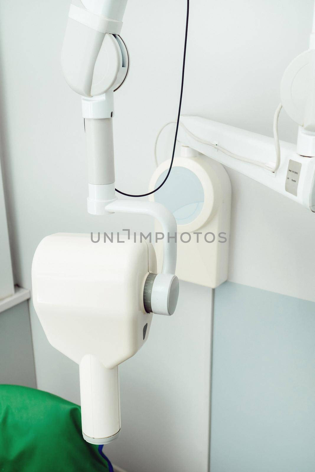 Equipment in the X-ray dental office in the hospital.