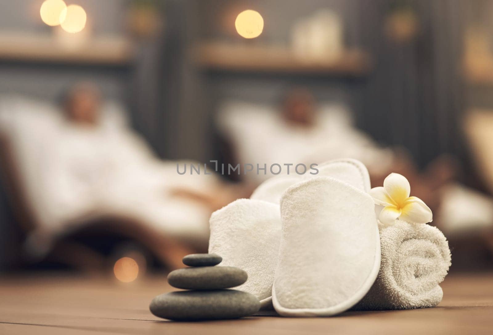 Youll feel right at home. Still life closeup of a tranquil spa arrangement. by YuriArcurs