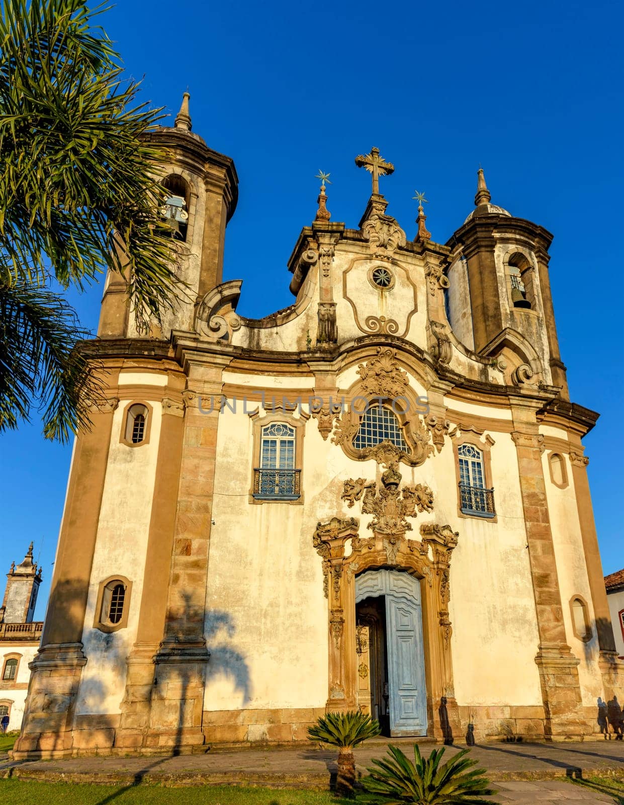 Baroque church facade during the late afternoon by Fred_Pinheiro