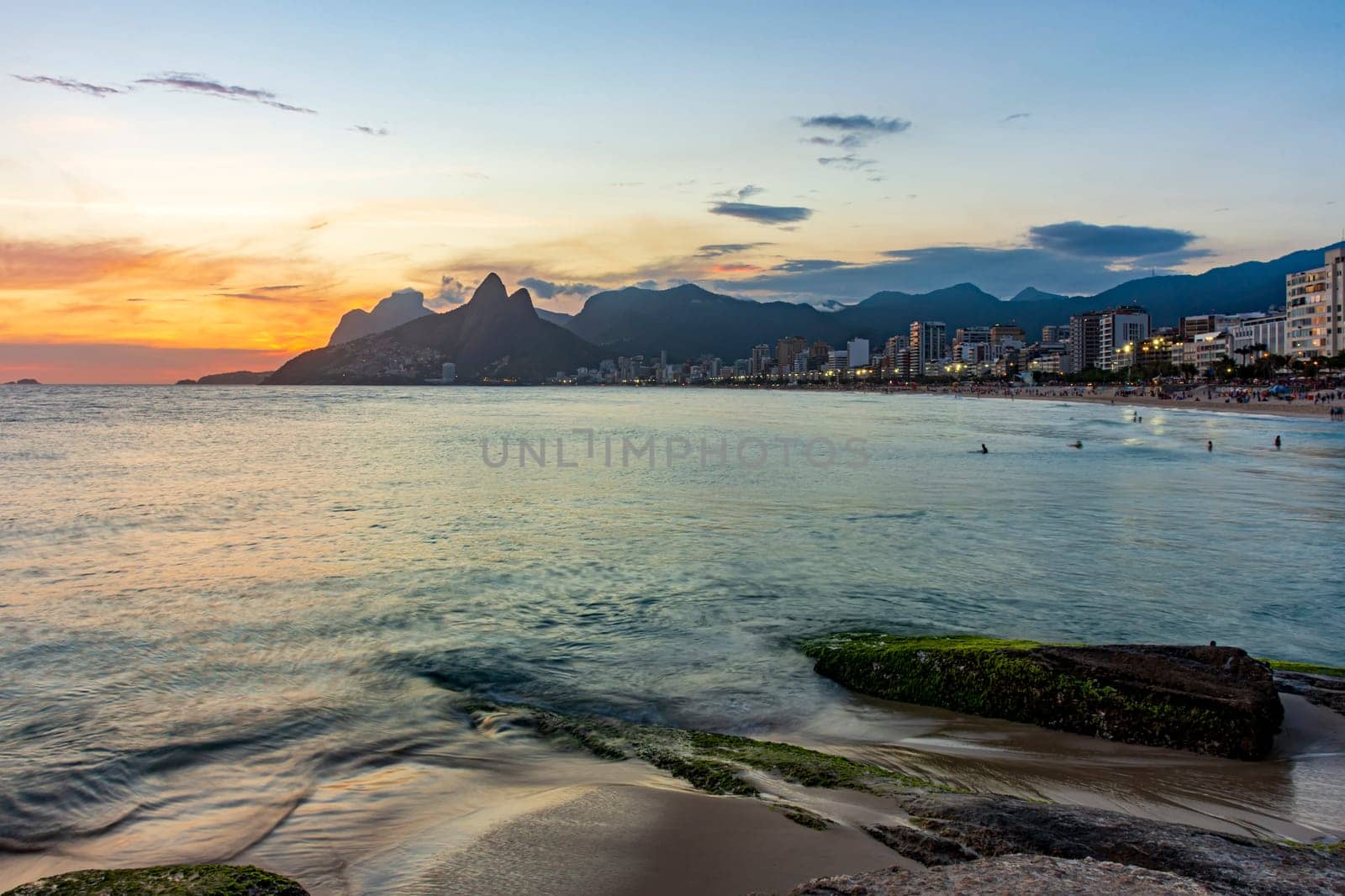 Sunset at Ipanema beach by Fred_Pinheiro