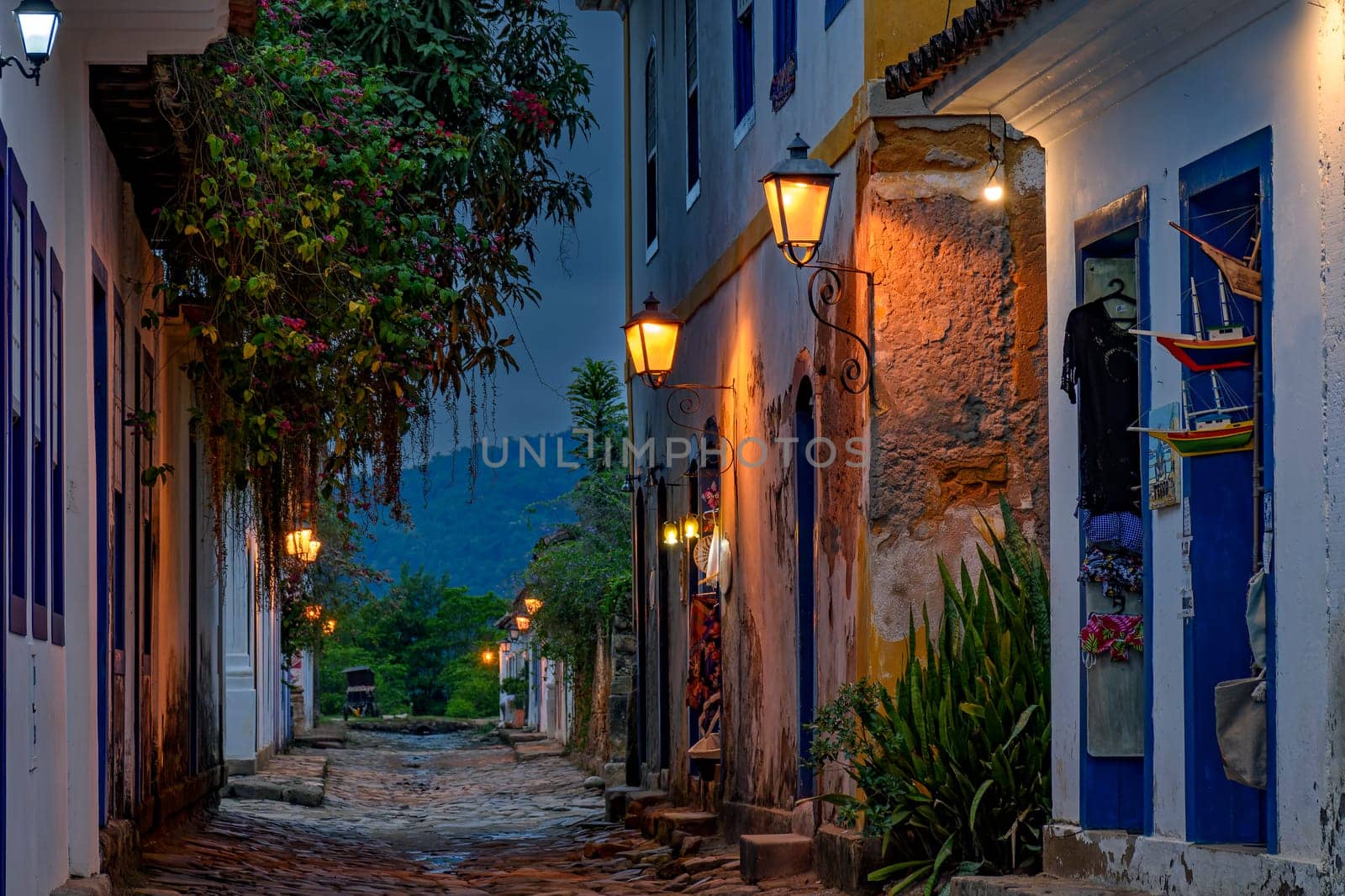 Paraty in the state of Rio de Janeiro at night by Fred_Pinheiro
