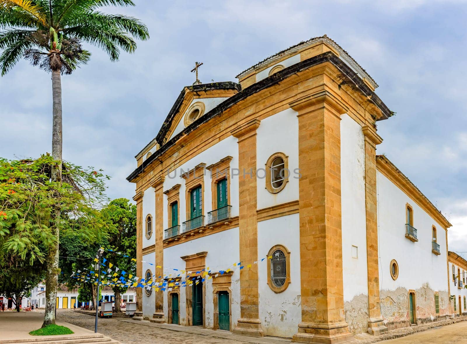 Church in downtown of the ancient and historic city of Paraty by Fred_Pinheiro
